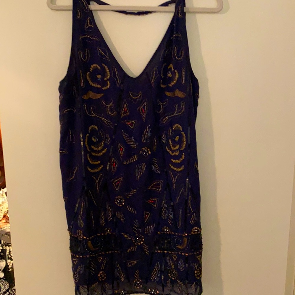 Free people mini silky dressy dress.  Size medium.